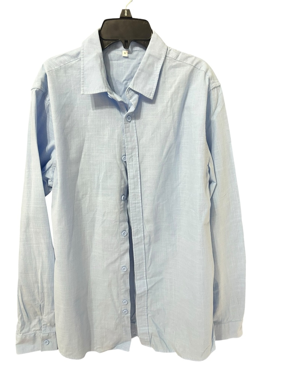 Amazon Men’s Light Blue Long Sleeve Dress Shirt - Classic Collar